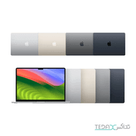 لپ تاپ 15.3 اینچی اپل مدل MacBook Air MC9G4 2024 LLA-M3 با ظرفیت 256 گیگابایت با 16 گیگابایت خافظه رم