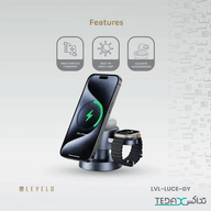 شارژر بی سیم برند Levelo مدل Luce 4 In 1