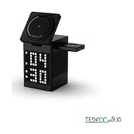 شارژر بیسیم 4 کاره با صفحه نمایش پیکسل RGB و دارای اسپیکر برای پخش موزیک