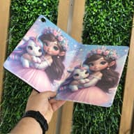 کاور کتابی دخترک و اسب تک شاخ مناسب برای تبلت سامسونگ تب آ9 پلاس