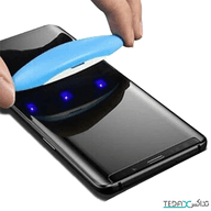 محافظ صفحه نمایش گلس فول چسب UV مناسب سامسونگ اس 7 ادج