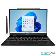 لپ تاپ 13.3 اینچی ام اس آی مدل MSI Summit 13 AI Evo A2HMTG Ultra 7 255H 32GB LPDDR5 1TB SSD IPS Touch به همراه قلم با گارانتی 18 ماهه شرکتی مشکی
