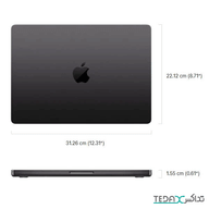 لپ‌تاپ 14.2 اینچی اپل مدل MacBook Pro MDE44 2025