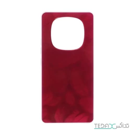کاور قاب اطلسی دور ژله ای طرح پر مناسب برای گوشی Xiaomi Redmi Note 14 Pro 4G