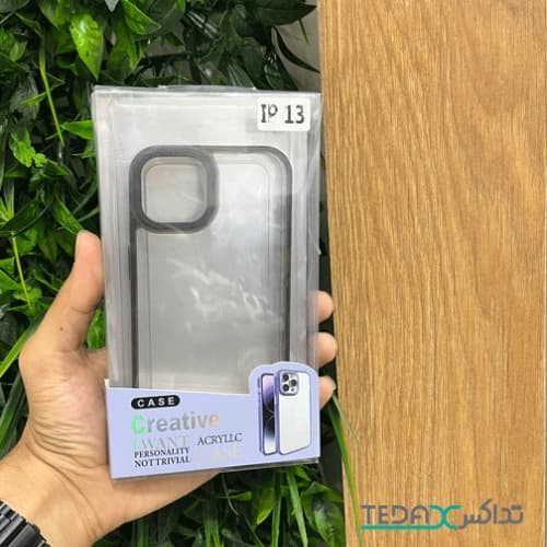 کاور مدل  clear black focus مناسب برای آیفون 13 نرمال