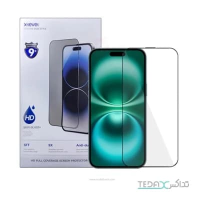 محافظ صفحه نمایش فول گلس برند ایکس لول مناسب برای آیفون 16 پرومکس