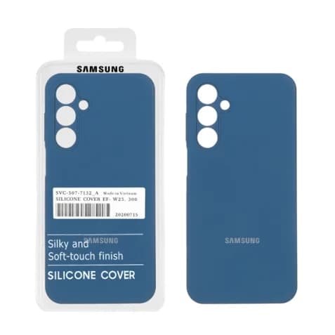 قاب سیلیکونی پاک کنی اورجینال درجه یک Samsung Galaxy A16 - آبی تیره (پک دار)