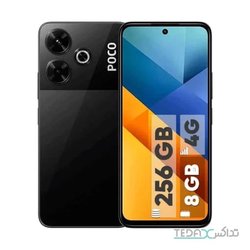 گوشی موبایل شیائومی مدل Poco M6 4G دو سیم کارت ظرفیت 256 گیگابایت و رم 8 گیگابایت