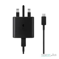 آداپتور 3 پین و کابل شارژر 25 وات سامسونگ مدل Travel Adapter TA800