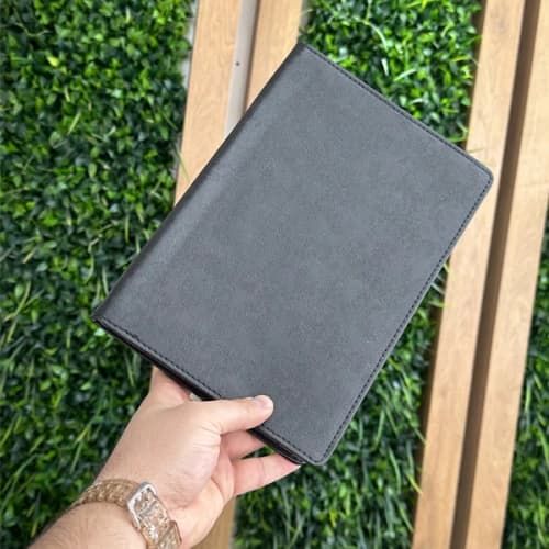 کاور کتابی چرمی سوزنی با قابلیت استند شو  مناسب برای تبلت شیائومی پد اس ای