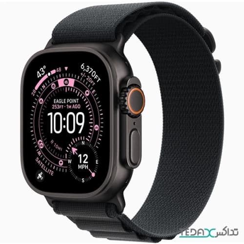 ساعت هوشمند 49 میلی‌متری اپل مدل Ultra 3 Black Titanium Case با بند Alpine