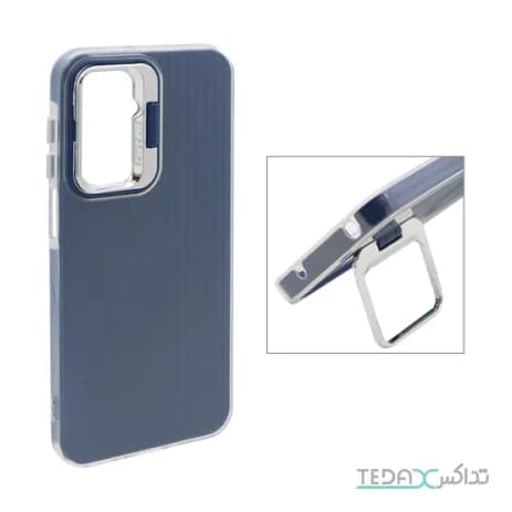 قاب Cyns Case ژله ای دو لایه لنز استندشو Samsung Galaxy A16 - سرمه ای