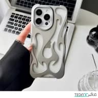 کاور flame balck و silver مناسب برای آیفون 16 پرومکس