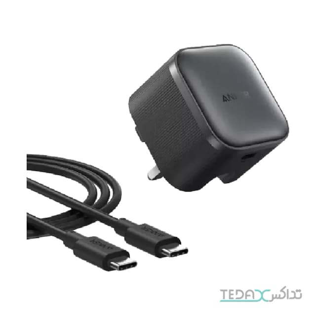 شارژر دیواری انکر نانو 45 وات مدل B2692 به همراه کابل USB-C