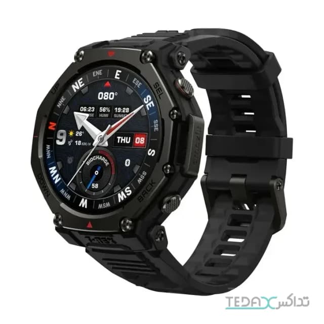 ساعت هوشمند آمازفیت مدل T-Rex 3 Pro 48 میلی متری با بند سیلیکونی