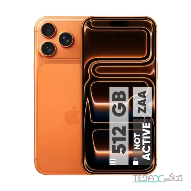گوشی موبایل اپل آیفون 17 پرو مکس - ظرفیت 512 گیگابایت ZAA - تک سیم کارت + eSIM - نات اکتیو (بدون ریجستر)