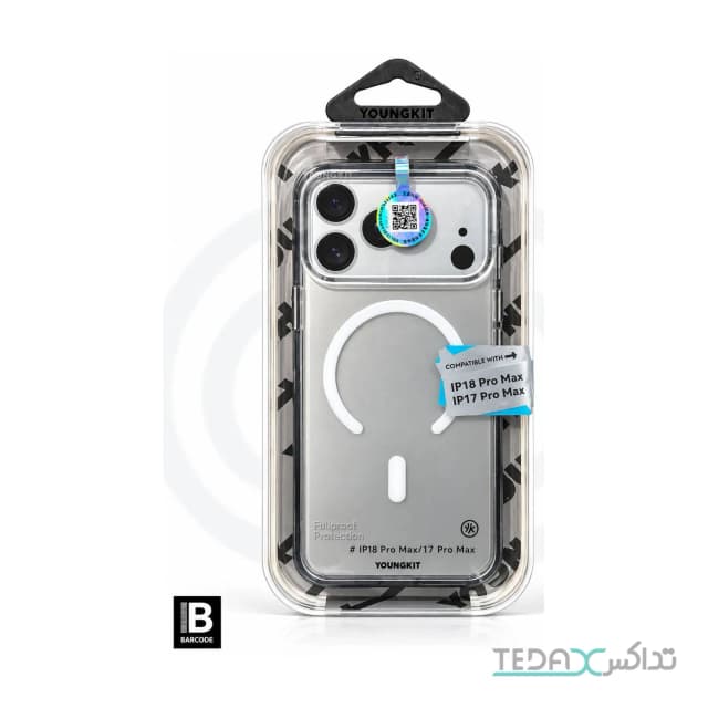 کاور Youngkit YK QTC MG White مناسب آیفون 17 Pro Max و آیفون 18 Pro Max