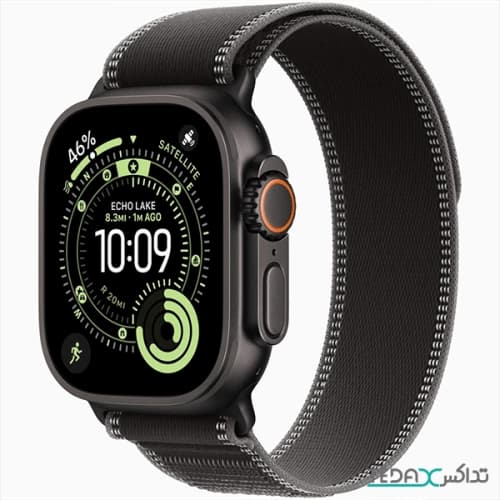 ساعت هوشمند 49 میلی متری اپل مدل Ultra 3 Black Titanium Case با بند Trail