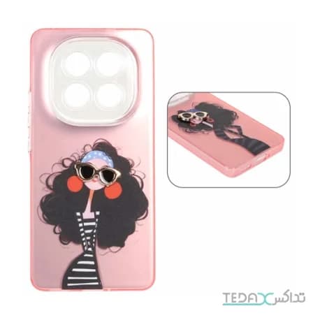 قاب Nice Girl لنز شفاف اکسسوری برجسته Xiaomi Redmi Note 14 Pro 5G / Redmi Note 14 Pro Plus 5G
