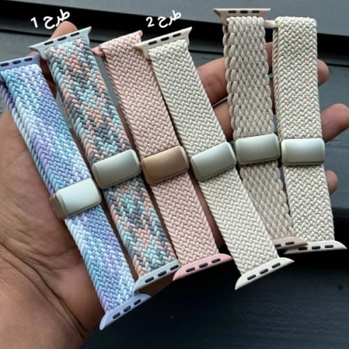 بند کنفی پارچه ای مناسب برای ساعت هوشمند اپل سایز 42/44/45/49 میلیمتری