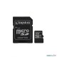 کارت حافظه microSDHC کینگستون کلاس 10 استاندارد UHC-I U1 سرعت 100MBps ظرفیت 32 گیگابایت