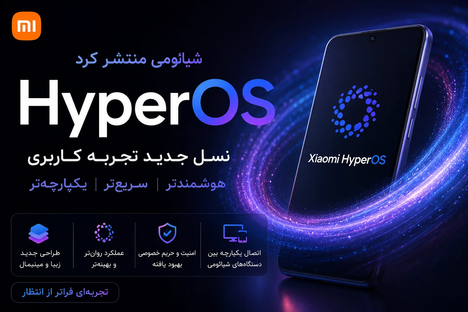 HyperOS شیائومی منتشر شد