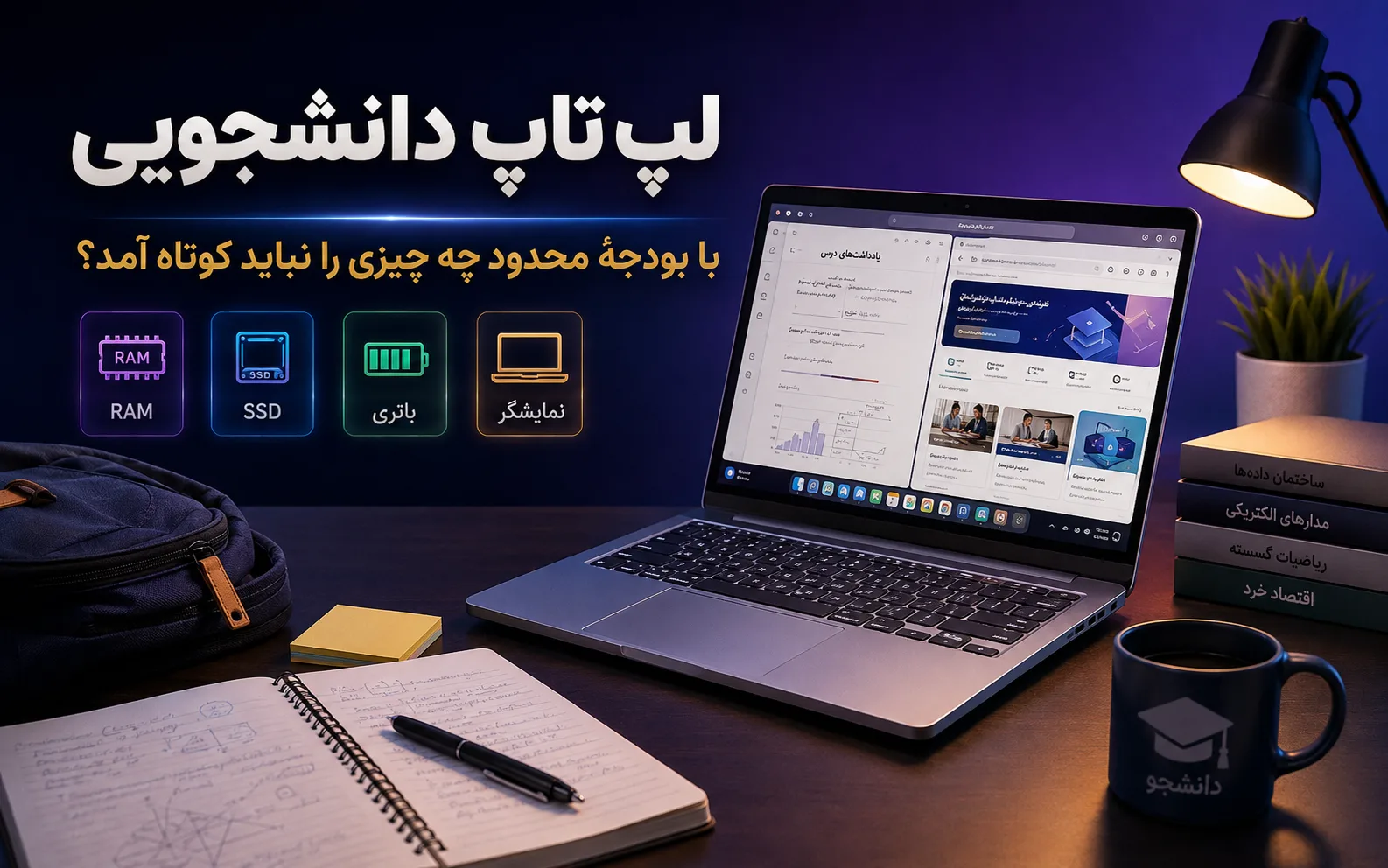 لپ تاپ دانشجویی: با بودجهٔ محدود چه چیزی را نباید کوتاه آمد؟