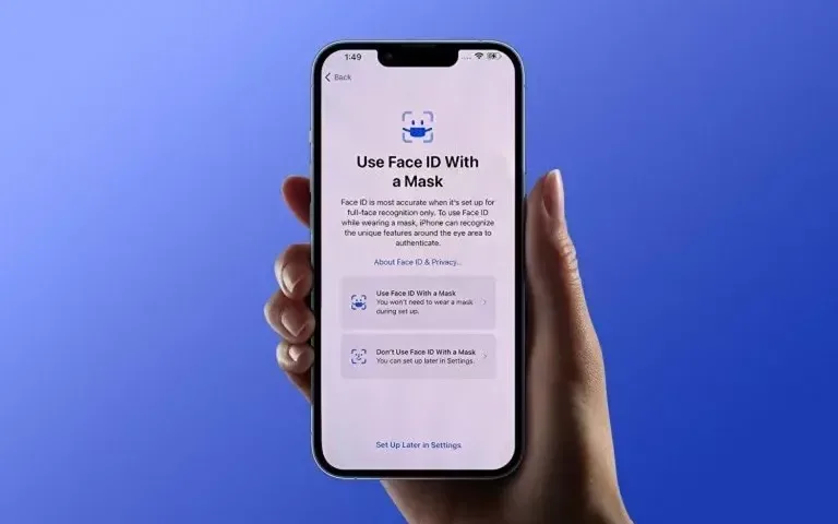 فیس آیدی با ماسک در iOS 15.4