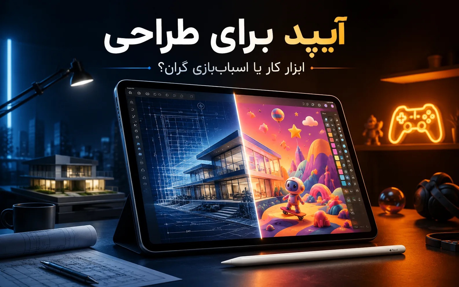 آیپد برای طراحی: ابزار کار طراحان و مهندسان یا اسباب‌بازی گران؟