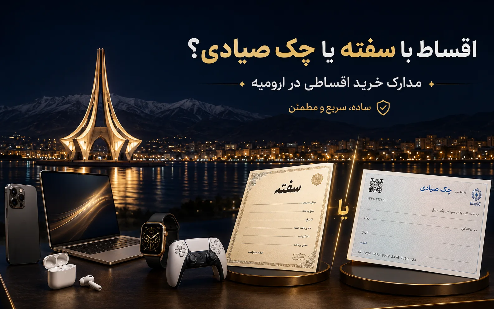 اقساط با سفته یا چک صیادی؟ مدارک خرید اقساطی در ارومیه