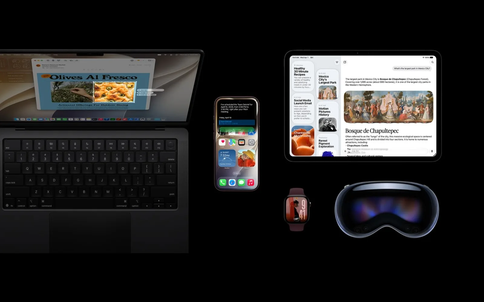 iOS 27 روی آیفون، آیپد، مک، اپل واچ و ویژن پرو