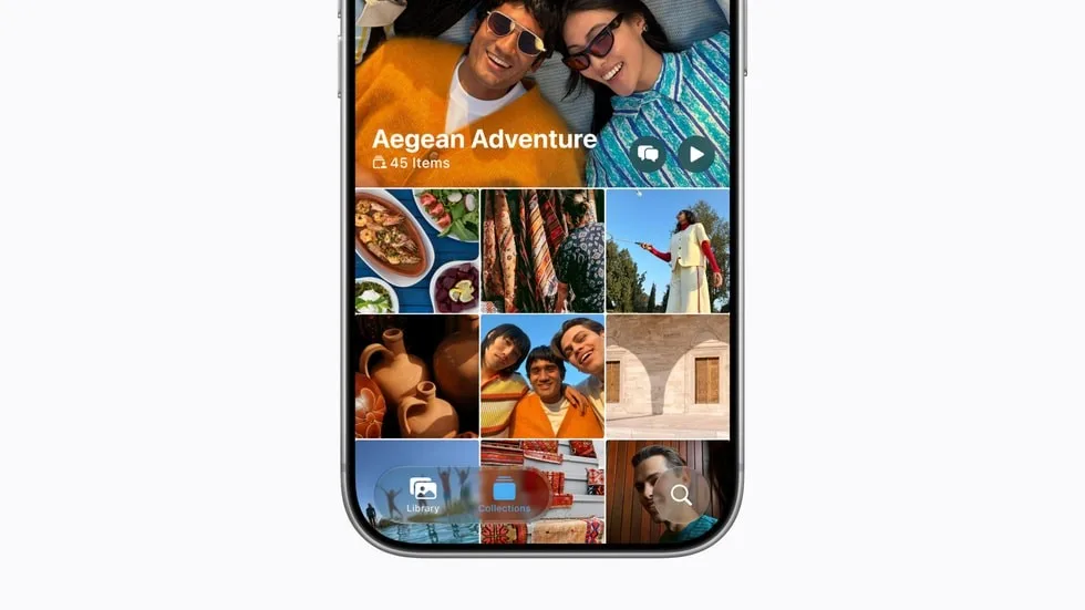 یک آلبوم مشترک iCloud با عکسهای سفر