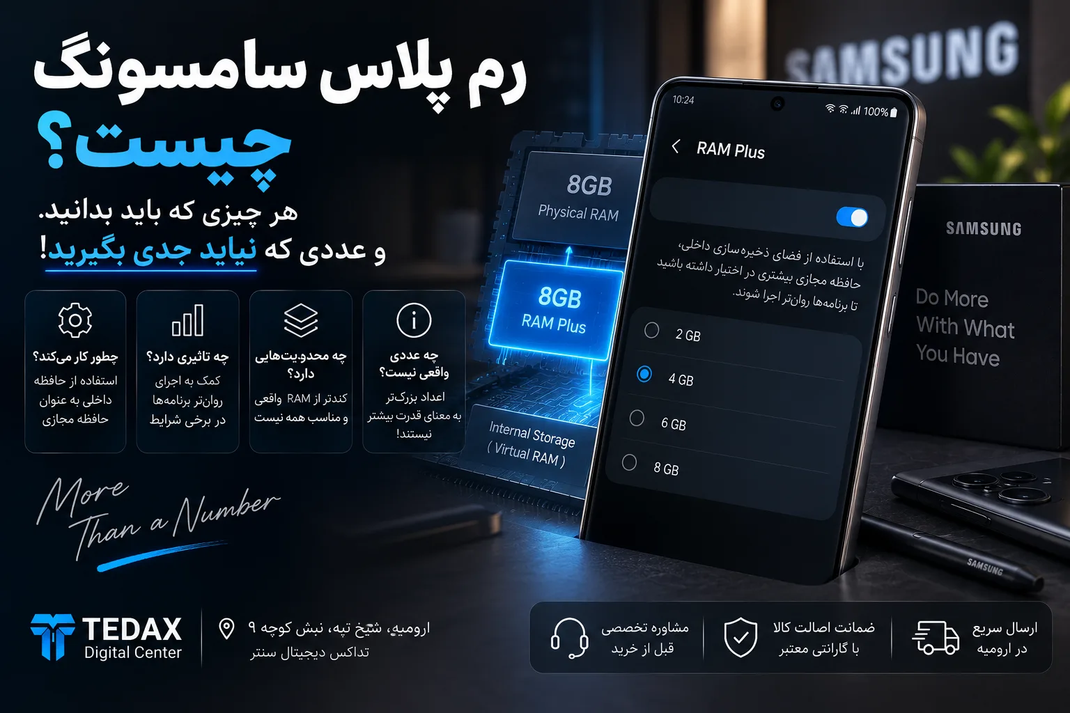 رم پلاس سامسونگ چیست؟ هر چیزی که باید بدانید — و عددی که نباید جدی بگیرید