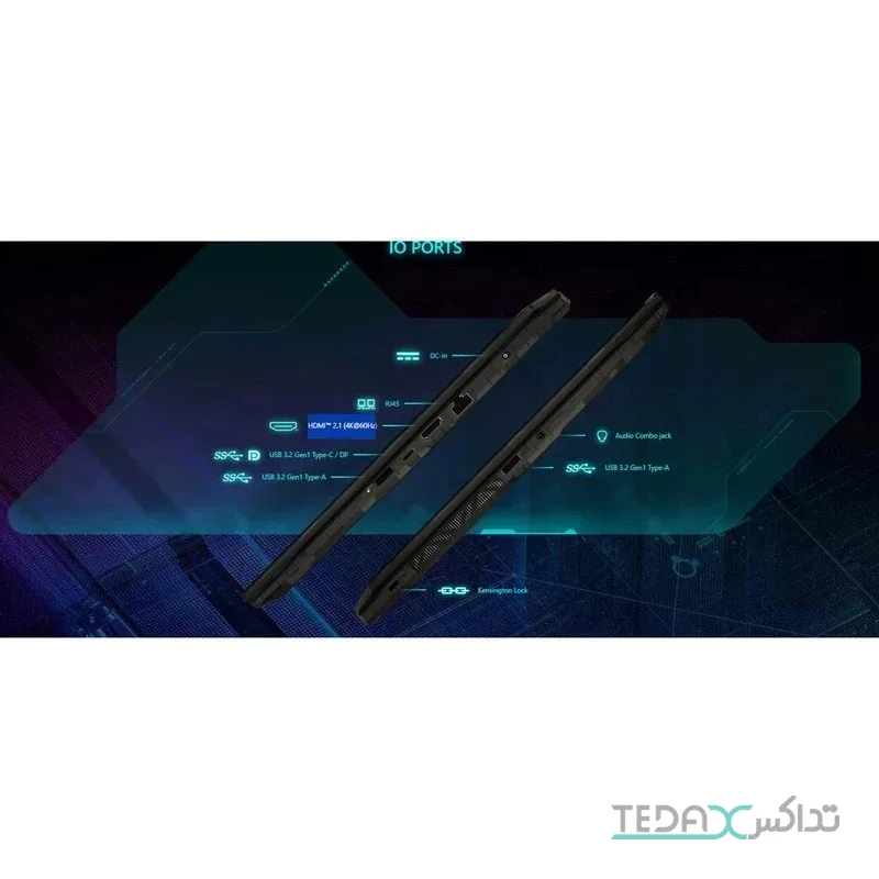ام اس آی لپ تاپ 15.6 اینچی ام اس آی مدل Cyborg 15 A13UC-i7 13620H-RTX3050 4GB-24GB DDR5 5200MHz-1TB SSD-FHD 144Hz - کاستوم شده — تصویر 1