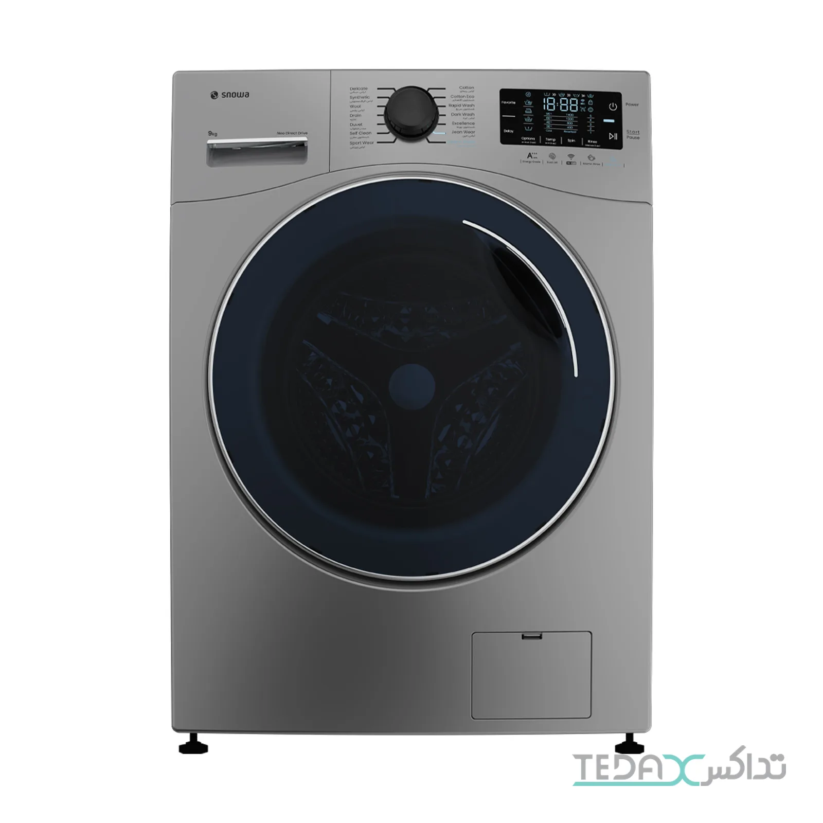 ماشین لباسشویی 9 کیلوگرم اتوماتیک اسنوا مدل SNW-9050S
