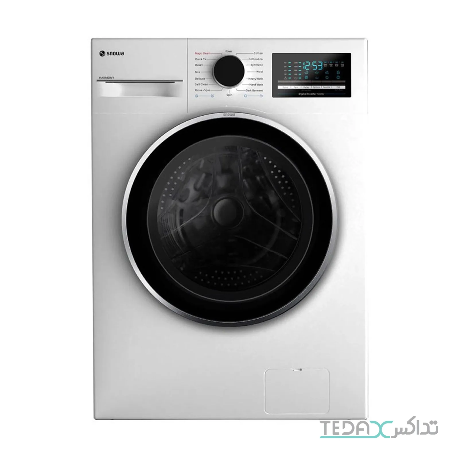 ماشین لباسشویی 8 کیلوگرم اتوماتیک اسنوا مدل SWM-B80W