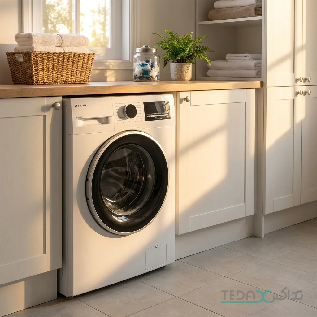 ماشین لباسشویی 8 کیلوگرم اتوماتیک اسنوا مدل SWM-B80W