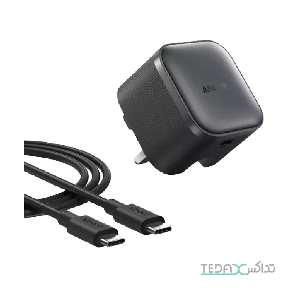 شارژر دیواری انکر نانو 45 وات مدل B2692 به همراه کابل USB-C
