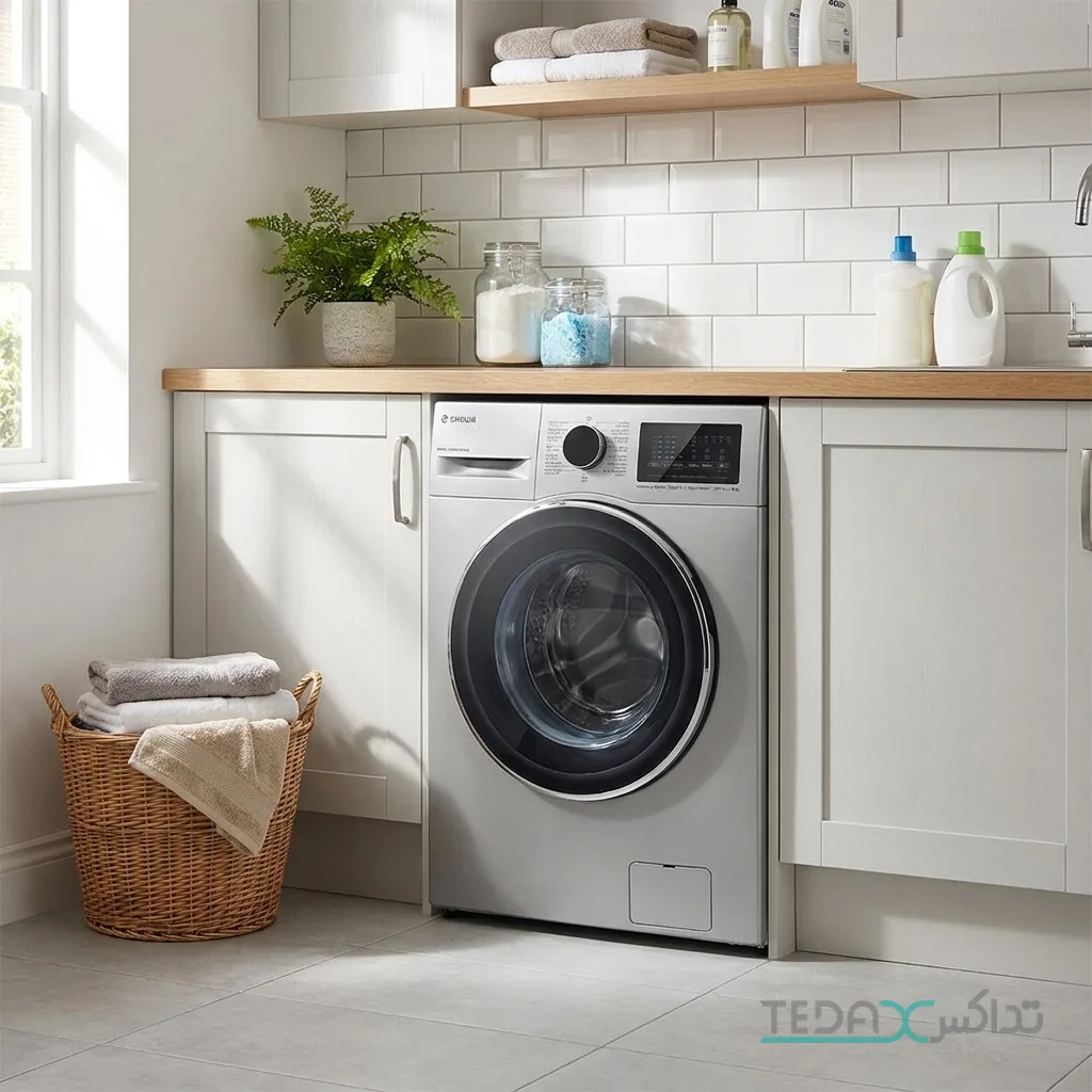 ماشین لباسشویی 8 کیلوگرم اتوماتیک اسنوا مدل SWM-B80S