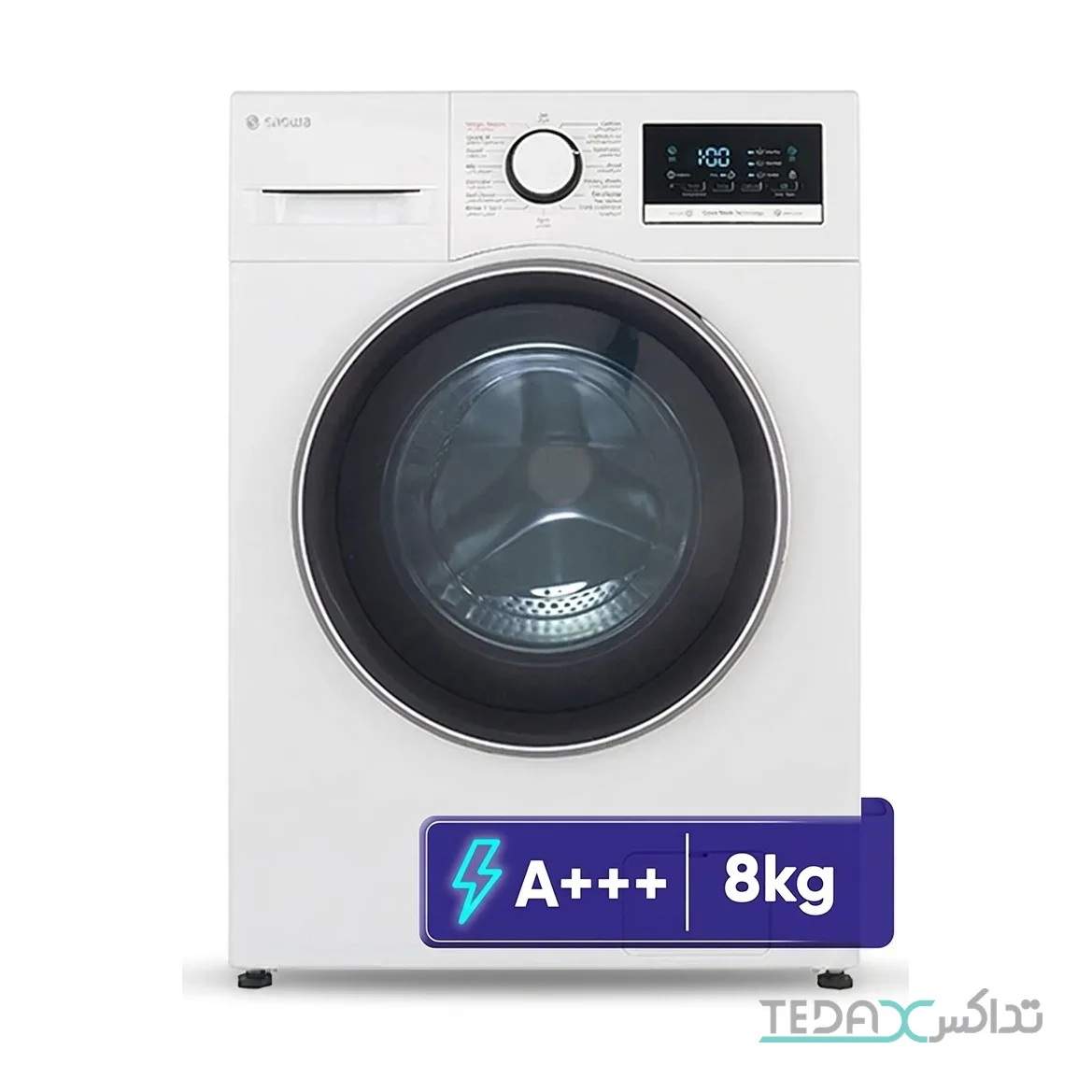 ماشین لباسشویی 8 کیلوگرم اتوماتیک اسنوا مدل SWM-A81W