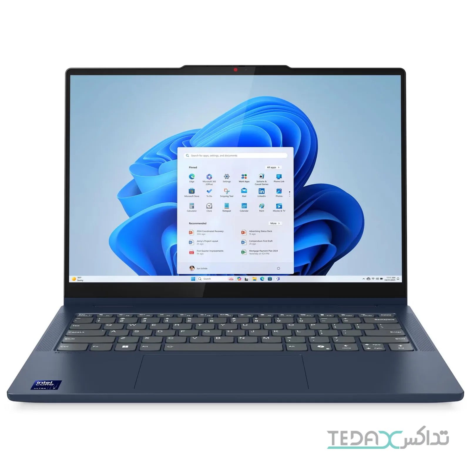 Lenovo IdeaPad 5 2-in-1 14IAL10-Core Ultra 5 225U-8GB LPDDR5x 8000MHz-512GB SSD-IPS-Touch-Backlit-W 14 Inch Laptop