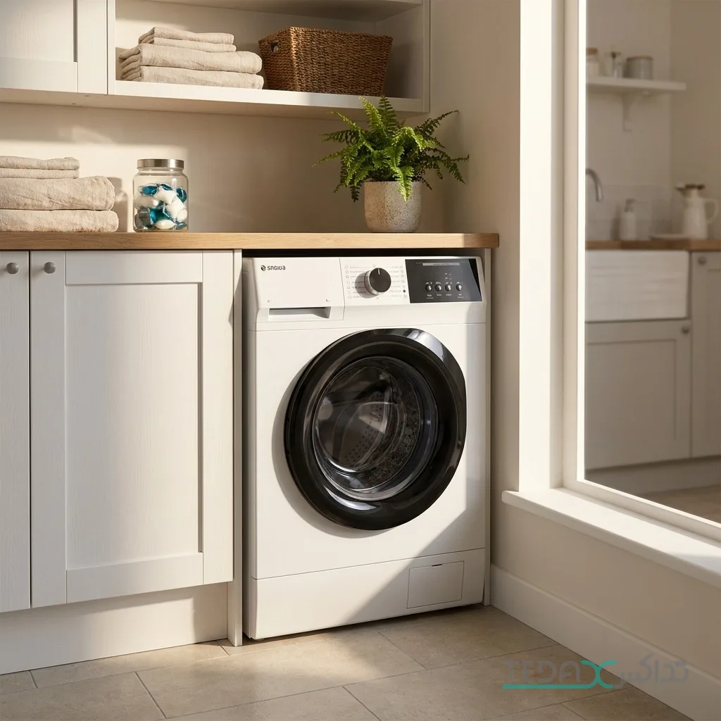 ماشین لباسشویی 8 کیلوگرم اتوماتیک اسنوا مدل SWM-C81W