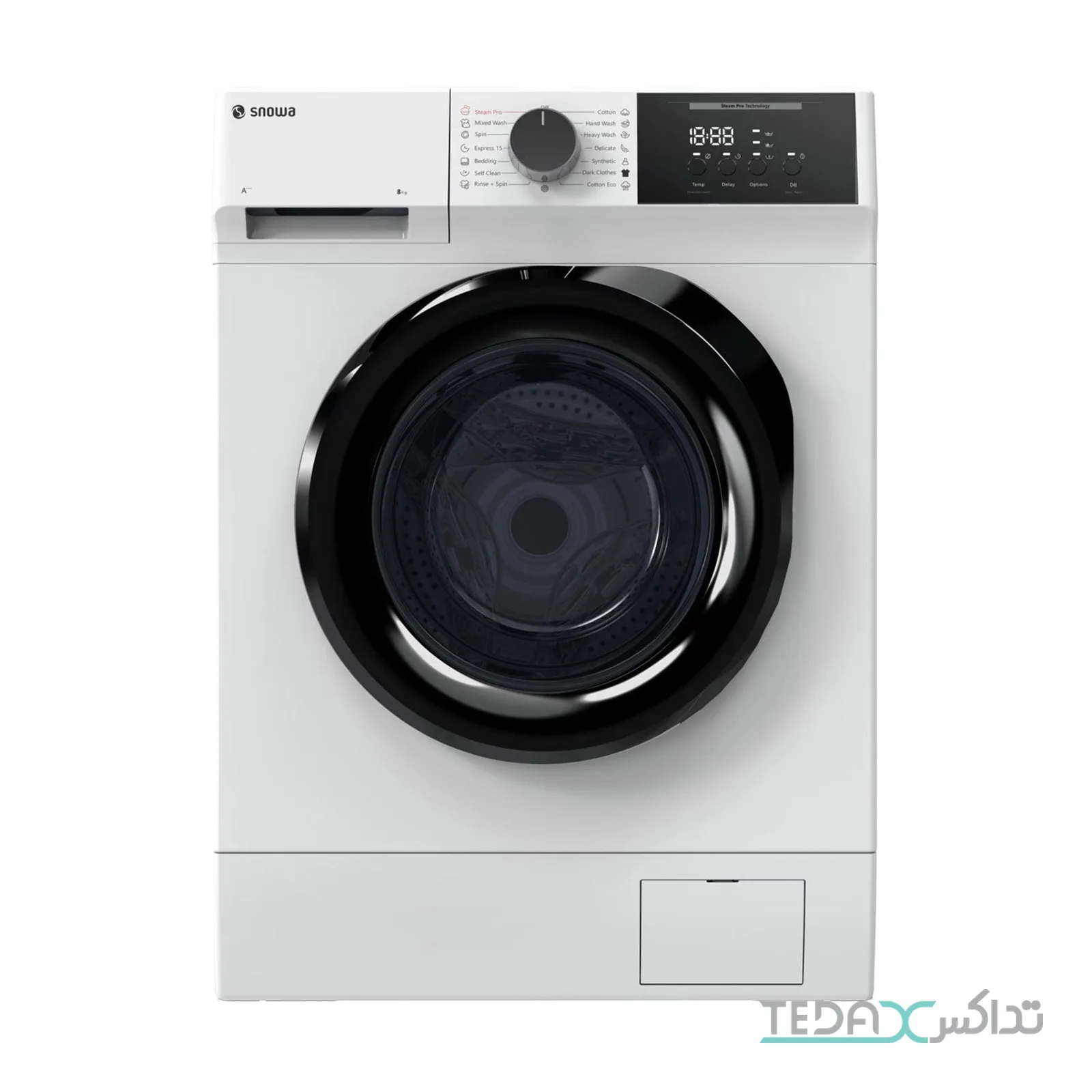 ماشین لباسشویی 8 کیلوگرم اتوماتیک اسنوا مدل SWM-C81W