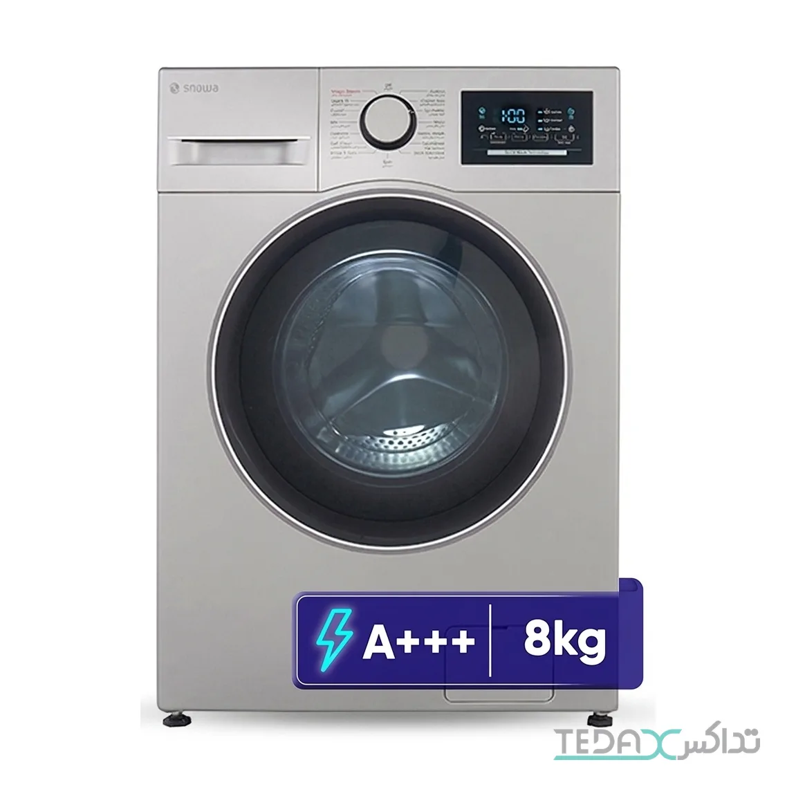 ماشین لباسشویی 8 کیلوگرم اتوماتیک اسنوا مدل SWM-A81S