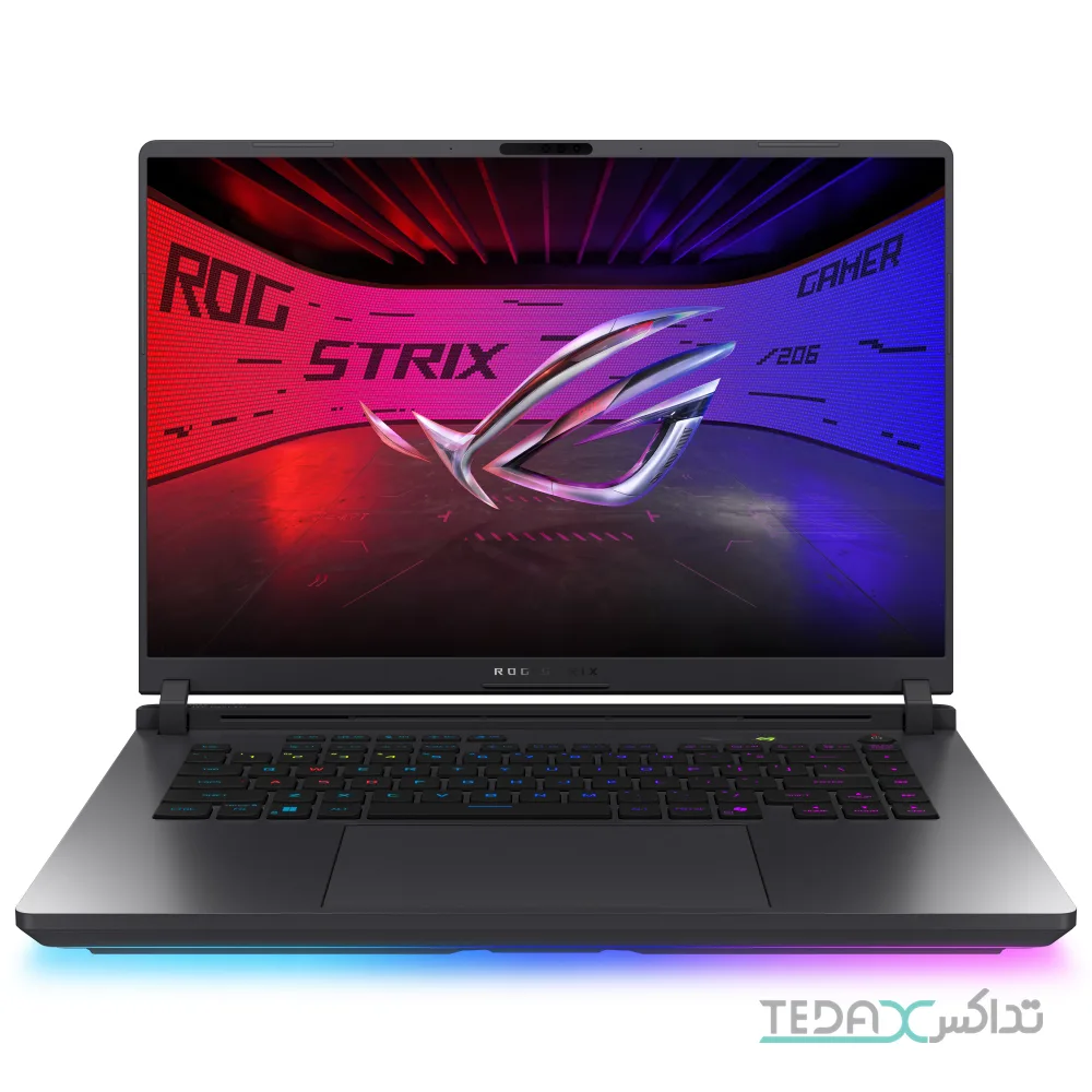 لپتاپ ایسوس 16 اینچی مدل ROG Strix G16 G615JMR-RV156 پردازنده Core i7-14650HX رم 32 گیگابایت DDR5 حافظه 1 ترابایت SSD گرافیک RTX5060 8 گیگابایت صفحه FHD 240Hz – کاستوم شده
