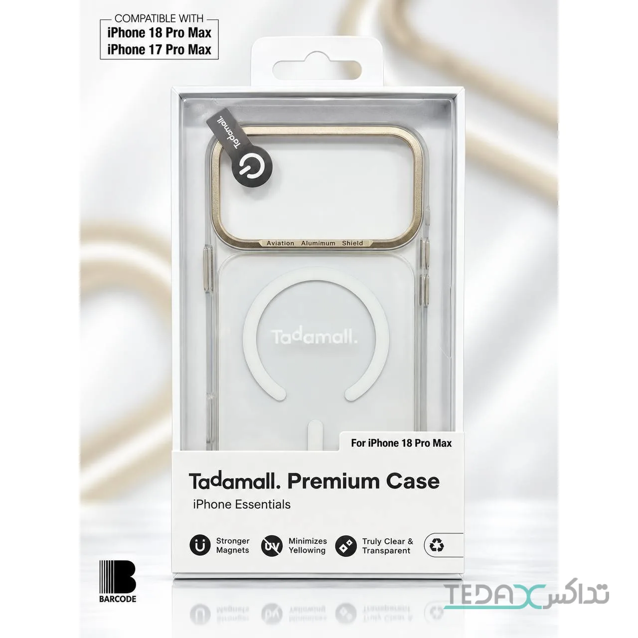 کاور Tadamal Clear MG Focus مناسب iPhone 17 Pro Max / 18 Pro Max