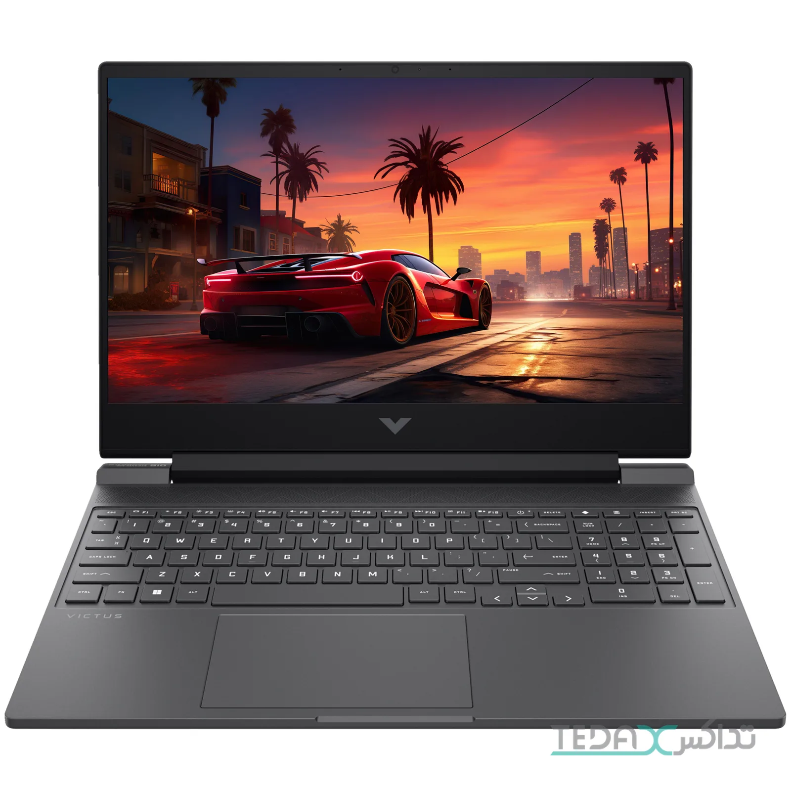 لپ تاپ 15.6 اینچی اچ‌پی مدل Victus 15 fb3093dx پردازنده Ryzen 7 7445HS رم 16 گیگابایت DDR5 حافظه 512 گیگابایت SSD گرافیک RTX4050 6 گیگابایت صفحه FHD 144Hz
