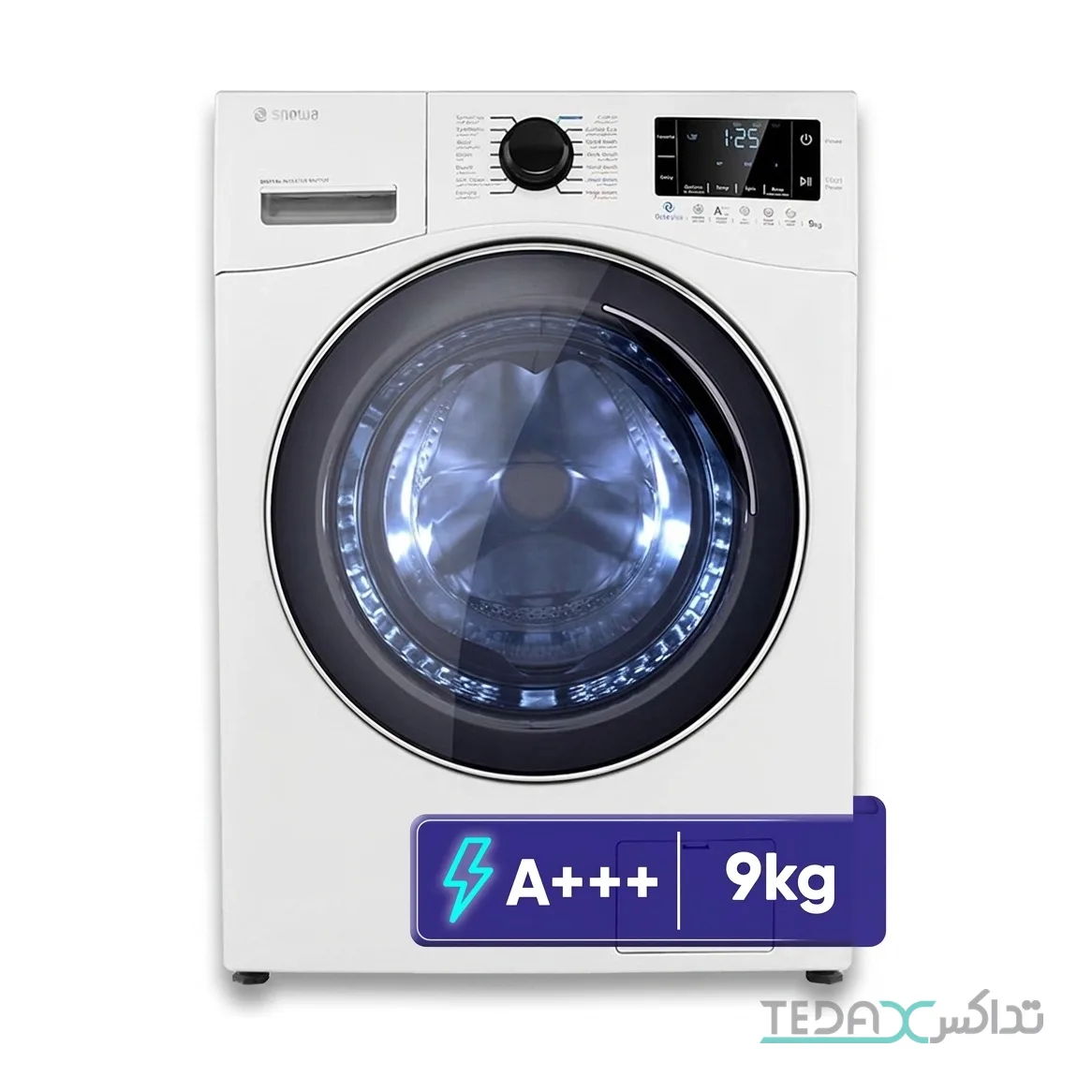 ماشین لباسشویی 9 کیلوگرم اتوماتیک اسنوا مدل SWM-E92W