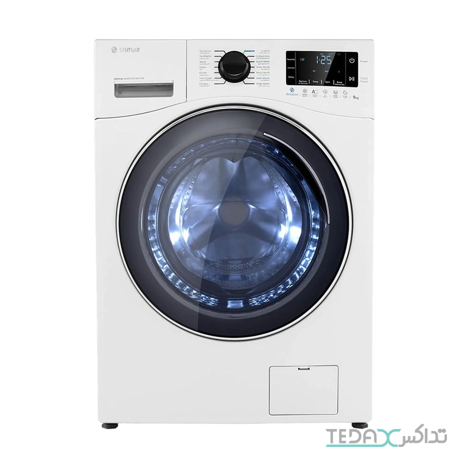 ماشین لباسشویی 9 کیلوگرم اتوماتیک اسنوا مدل SWM-E92W