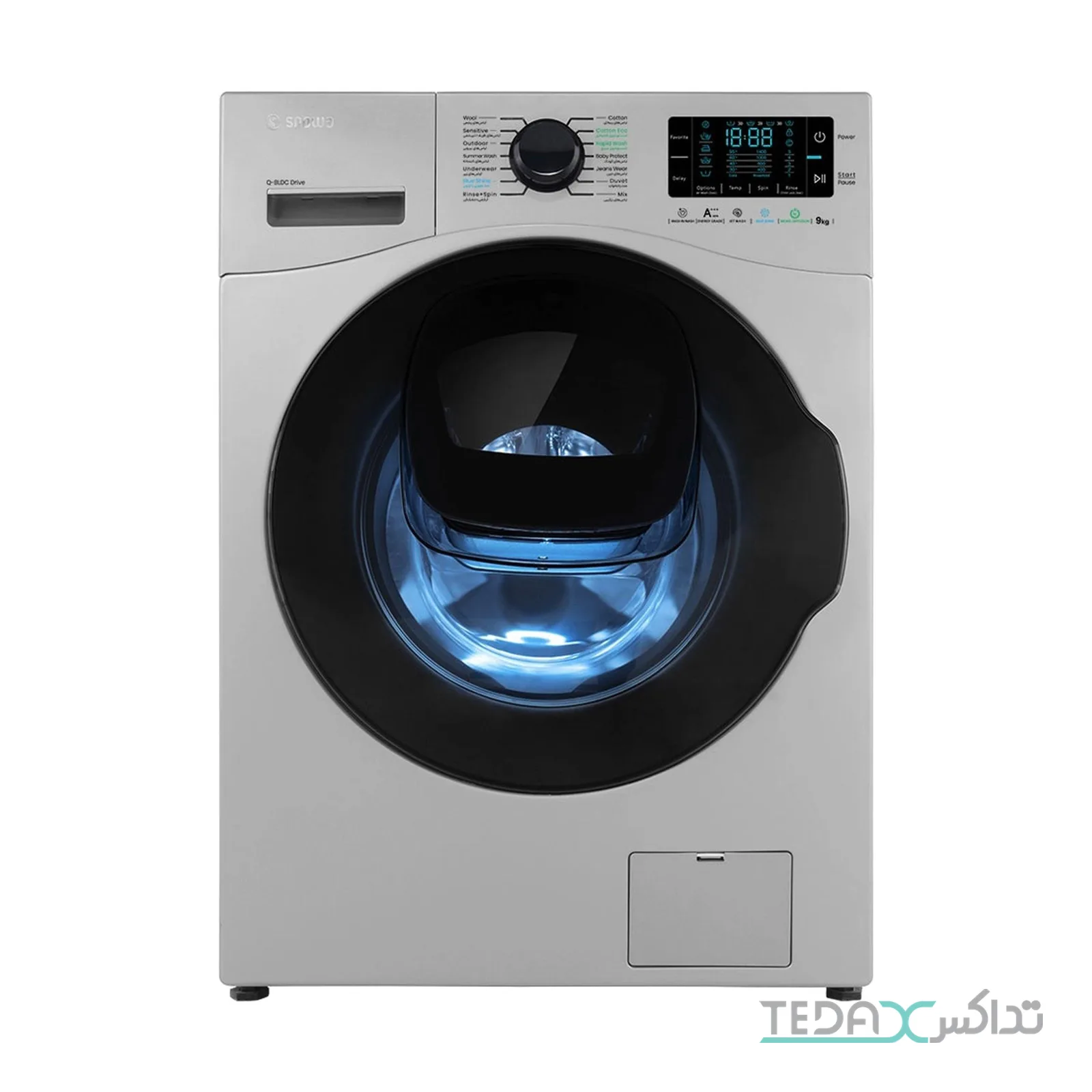 ماشین لباسشویی 9 کیلوگرم اتوماتیک اسنوا مدل SWM-F92S